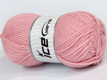Lot of 4 x 100gr Skeins Ice Yarns SALE PLAIN Hand Knitting Yarn Light Pink