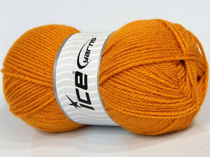 Lot of 4 x 90gr Skeins Ice Yarns SALE PLAIN Hand Knitting Yarn Gold