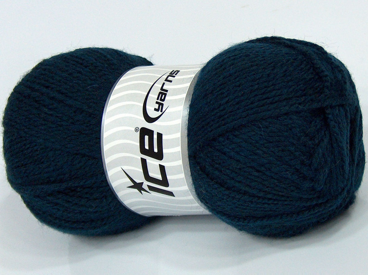 Lot of 4 x 90gr Skeins Ice Yarns SALE PLAIN Hand Knitting Yarn Navy