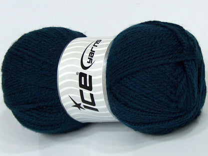 Lot of 4 x 90gr Skeins Ice Yarns SALE PLAIN Hand Knitting Yarn Navy