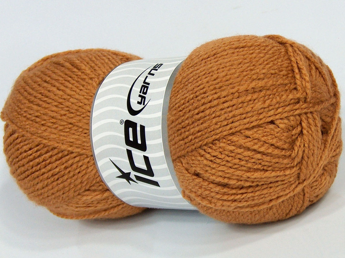 Lot of 4 x 100gr Skeins Ice Yarns SALE PLAIN Hand Knitting Yarn Camel