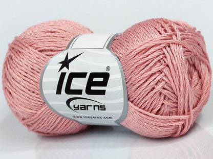 Lot of 6 Skeins Ice Yarns SALE PLAIN Hand Knitting Yarn Light Pink