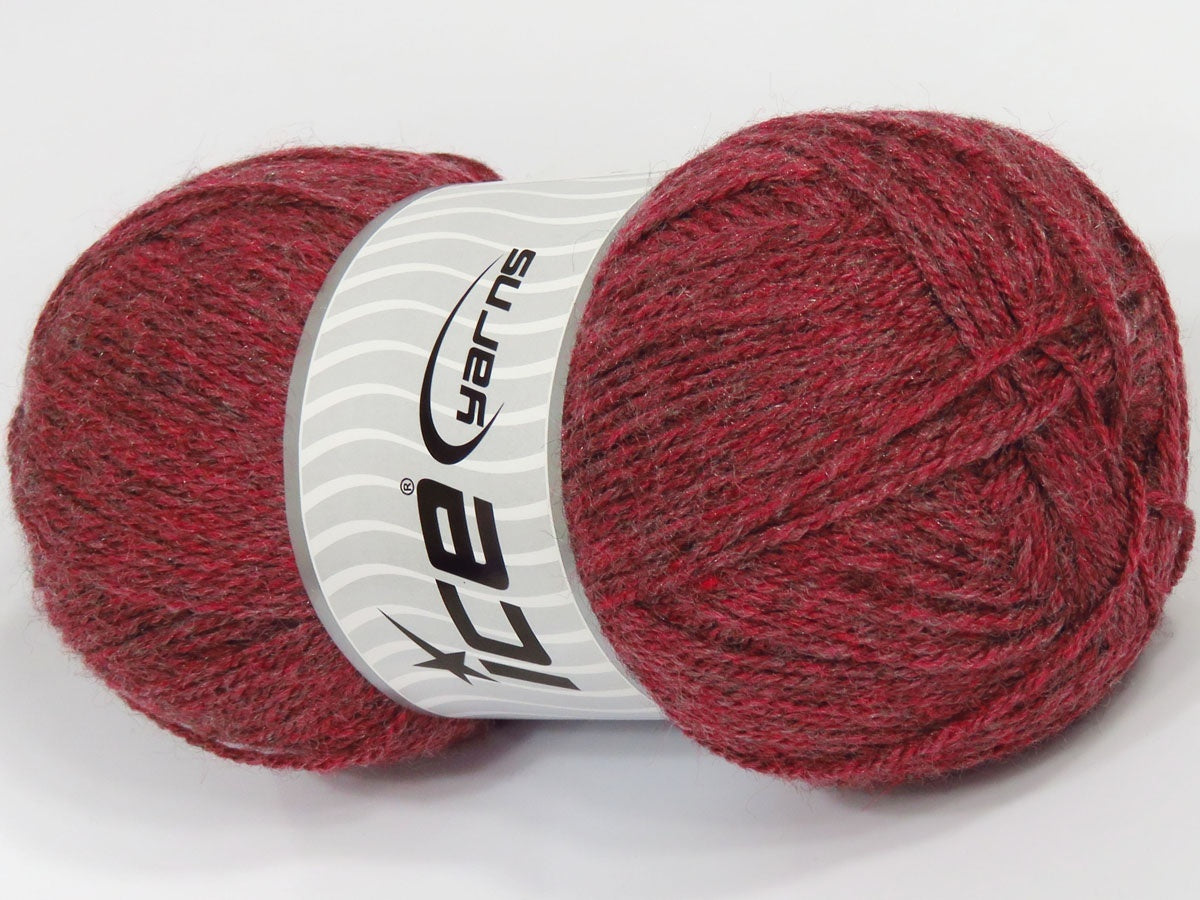 Lot of 4 x 95gr Skeins Ice Yarns MISC SALE Hand Knitting Yarn Burgundy Shades