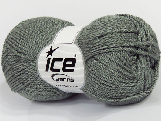 Lot of 4 x 90gr Skeins Ice Yarns TARAPOTO Hand Knitting Yarn Light Grey