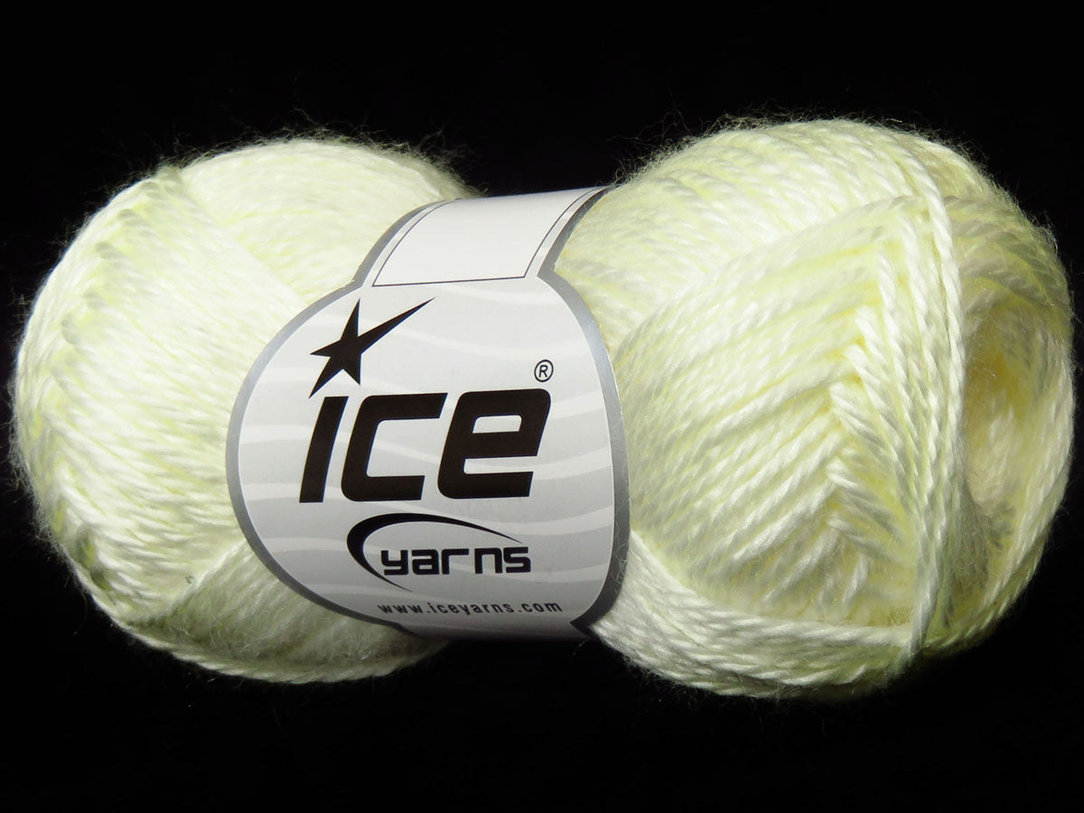 Lot of 6 Skeins Ice Yarns SALE PLAIN Hand Knitting Yarn Ecru
