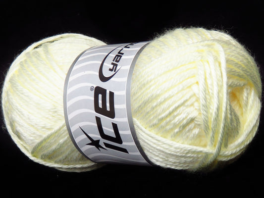 Lot of 4 x 100gr Skeins Ice Yarns SALE PLAIN Hand Knitting Yarn Light Cream