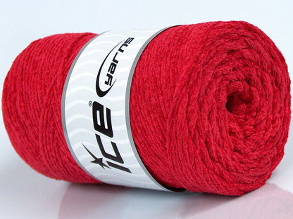 250 gr ICE YARNS MACRAME CHENILLE (100% MicroFiber) Hand Knitting Yarn Fuchsia