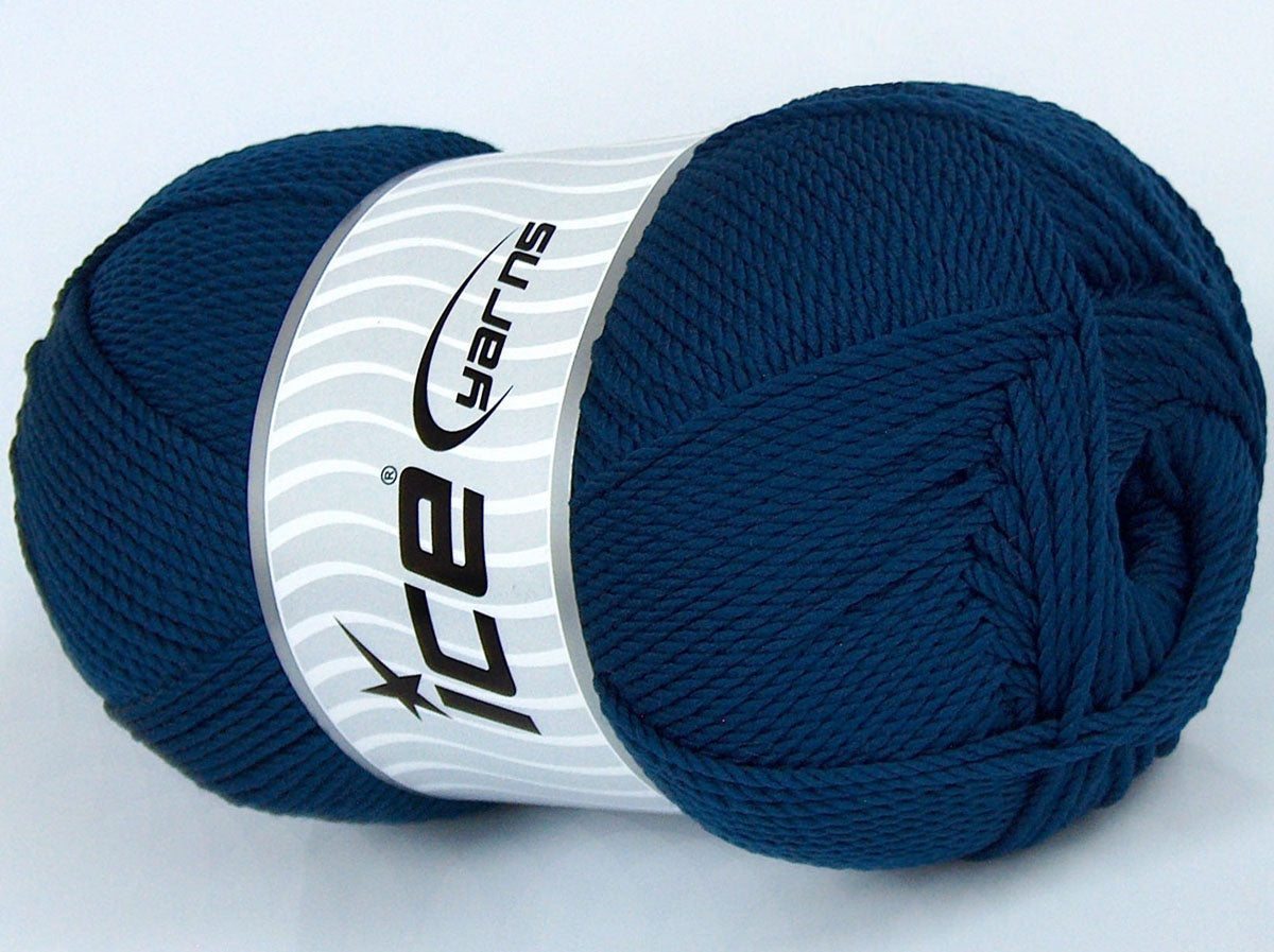 Lot of 4 x 100gr Skeins Ice Yarns TWISTER DK Hand Knitting Yarn Dark Blue