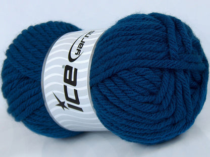 Lot of 4 x 100gr Skeins Ice Yarns ATLAS SUPERBULKY Yarn Dark Blue