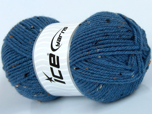 Lot of 4 x 95gr Skeins Ice Yarns MISC SALE (30% Wool 5% Viscose) Yarn Jeans Blue