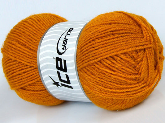 Lot of 4 x 80gr Skeins Ice Yarns PARANA Hand Knitting Yarn Gold