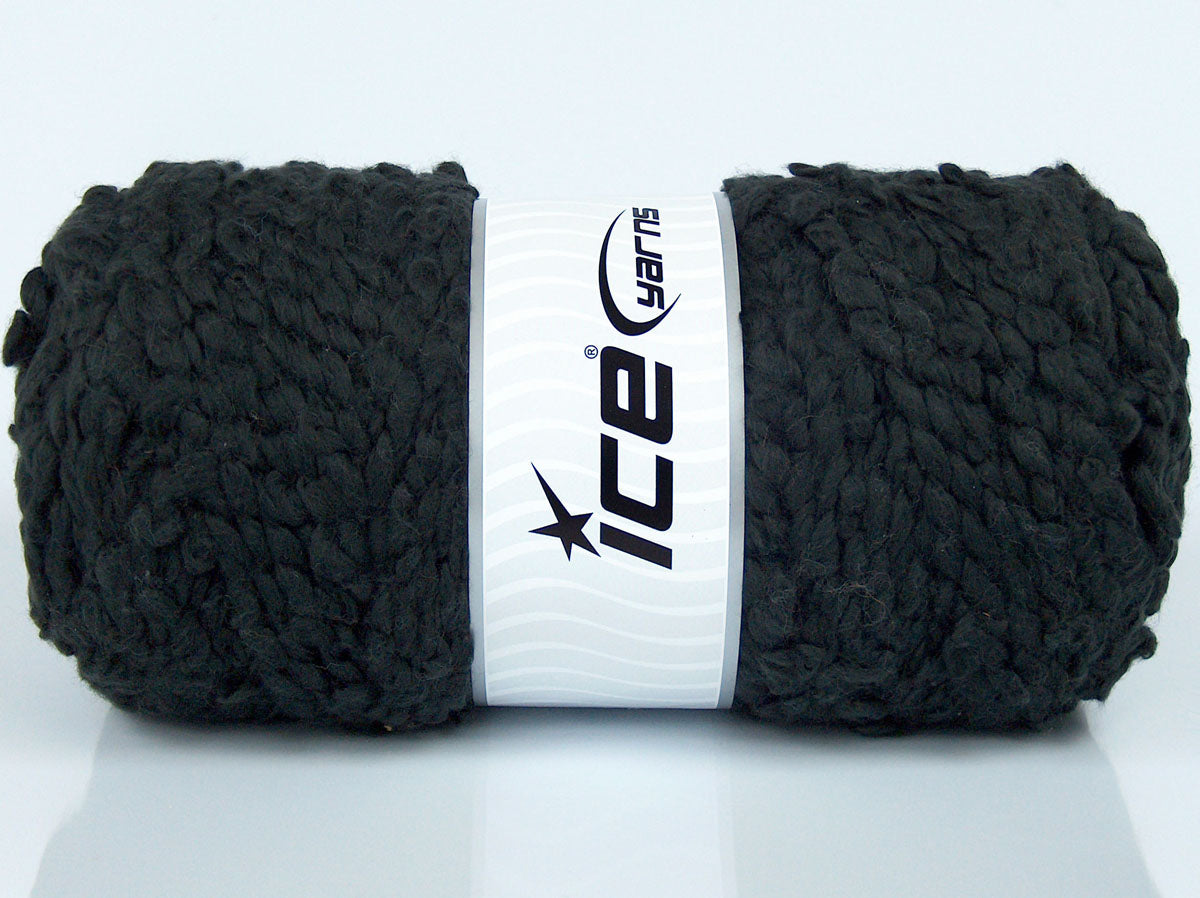 Lot of 2 x 170gr Skeins Ice Yarns AKOLA (100% Cotton) Hand Knitting Yarn Black