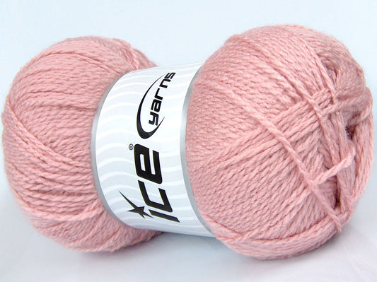 300 gr ICE YARNS SALE PLAIN Hand Knitting Yarn Light Pink