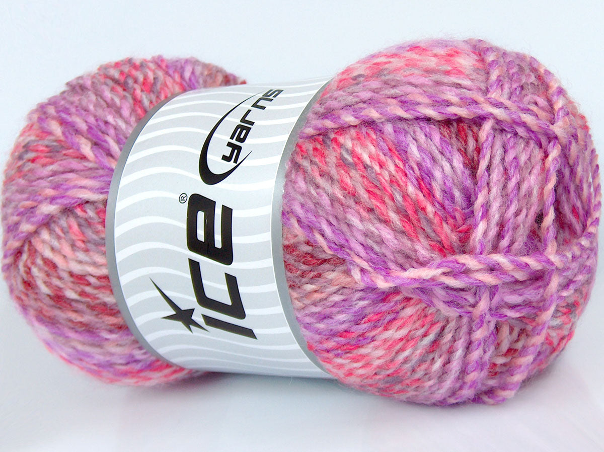 200 gr ICE YARNS LIMEIRA Hand Knitting Yarn Pink Shades Lilac