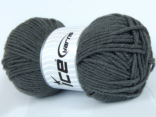 Lot of 3 x 100gr Skeins Ice Yarns SALE WINTER (25% Wool) Yarn Grey