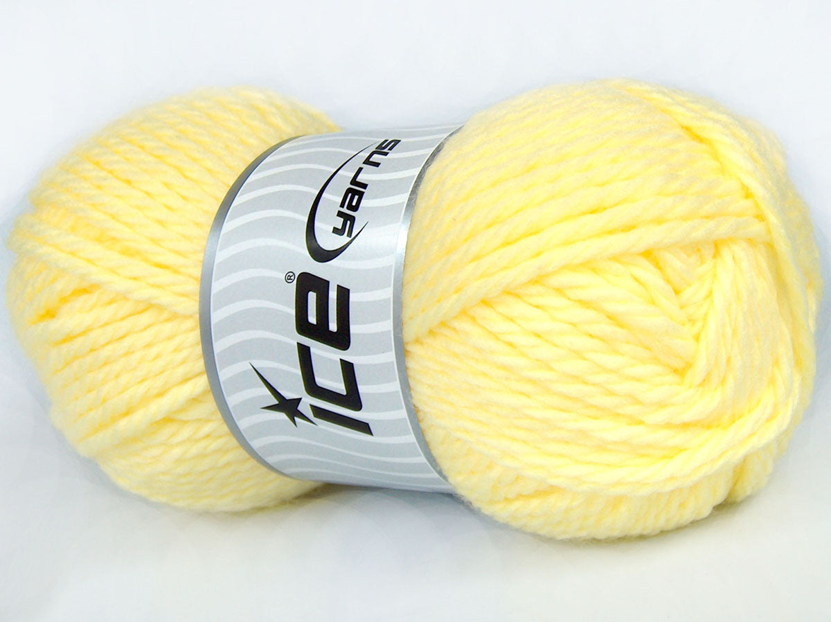 Lot of 3 x 100gr Skeins Ice Yarns SALE PLAIN Hand Knitting Yarn Yellow