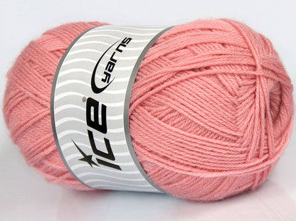 280 gr ICE YARNS SALE PLAIN Hand Knitting Yarn Pink