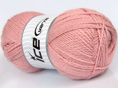 310 gr ICE YARNS SALE PLAIN Hand Knitting Yarn Light Pink