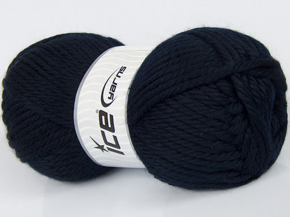 Lot of 2 x 235gr Skeins Ice Yarns SALE PLAIN Hand Knitting Yarn Dark Navy