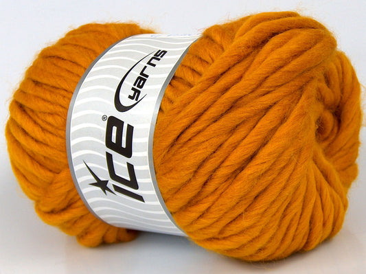 200 gr ICE YARNS SALE LUXURY-PREMIUM (100% Wool) Hand Knitting Yarn Gold
