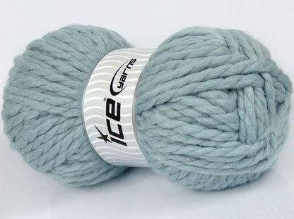 Lot of 2 x 210gr Skeins Ice Yarns SALE WINTER (5% Mohair 45% Wool) Yarn Light Blue