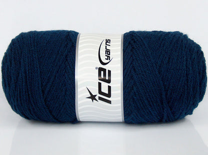 Lot of 2 x 170gr Skeins Ice Yarns CHICLAYO Hand Knitting Yarn Navy