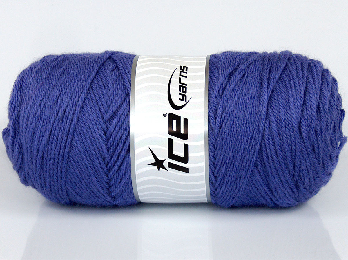 Lot of 2 x 170gr Skeins Ice Yarns CHICLAYO Hand Knitting Yarn Lavender