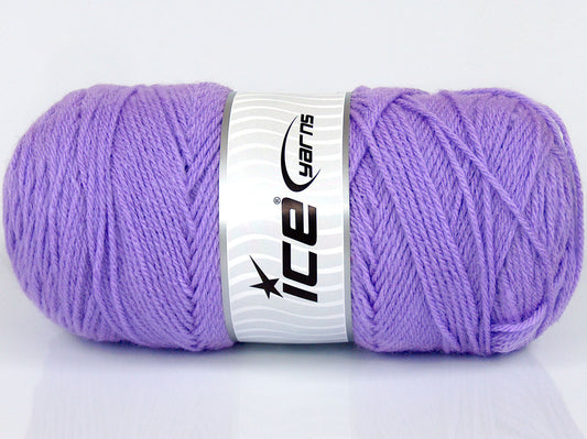 Lot of 2 x 170gr Skeins Ice Yarns CHICLAYO Hand Knitting Yarn Lilac