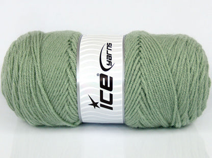 Lot of 2 x 170gr Skeins Ice Yarns SALE PLAIN Hand Knitting Yarn Mint Green