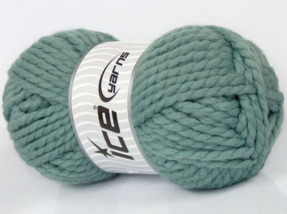 Lot of 3 x 135gr Skeins Ice Yarns SALE WINTER (50% Wool) Yarn Light Green