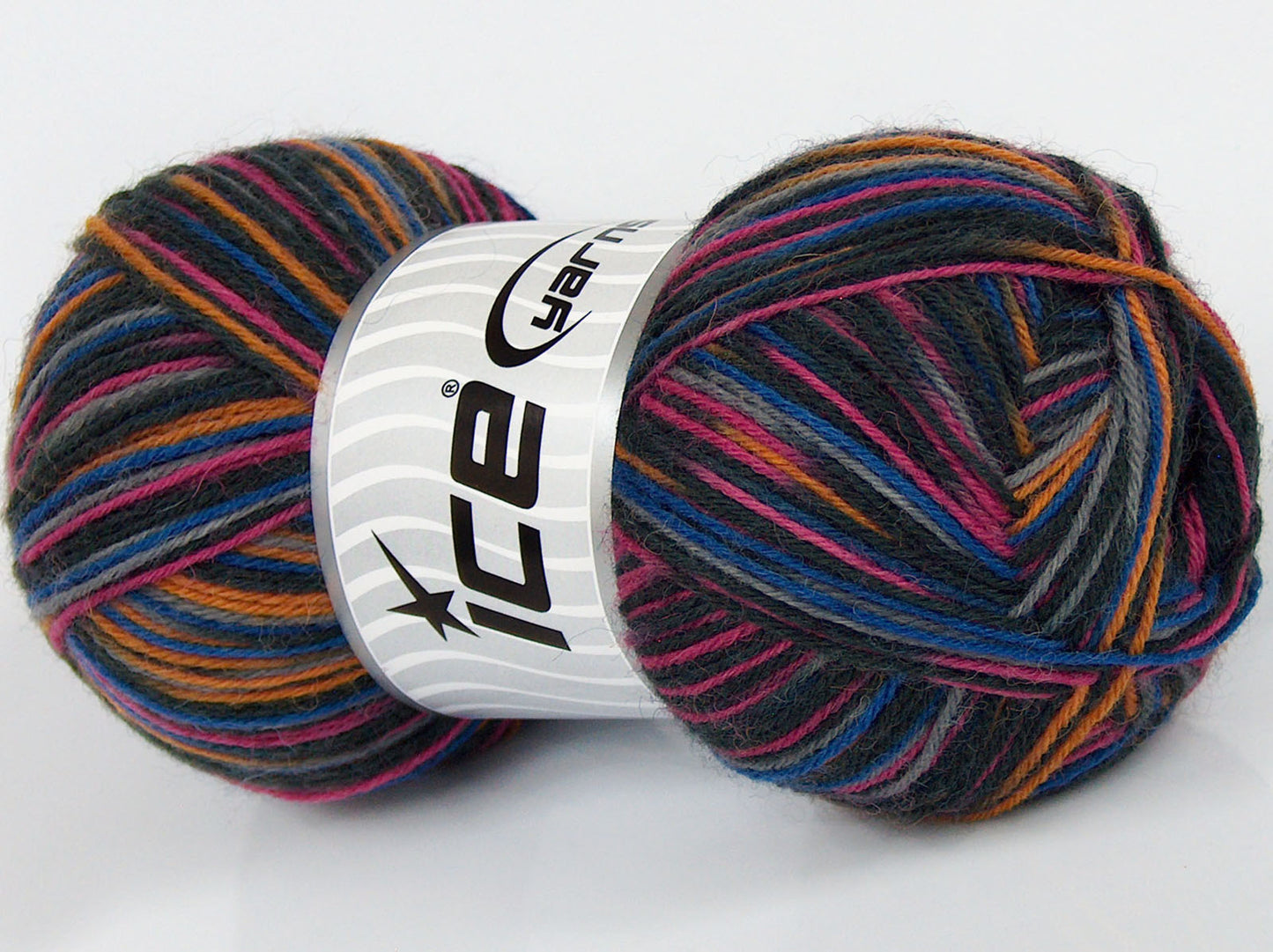Lot of 4 x 100gr Skeins Ice Yarns SALE SOCK YARN (75% Superwash Wool) Yarn Purple Pink Lilac Black Gold