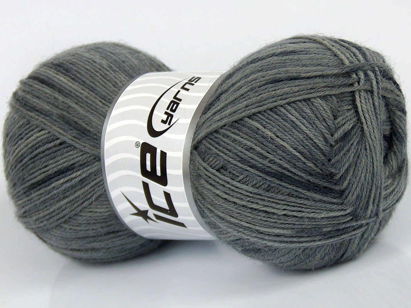 Lot of 4 x 110gr Skeins Ice Yarns SALE SOCK YARN (75% Superwash Wool) Yarn Grey Shades