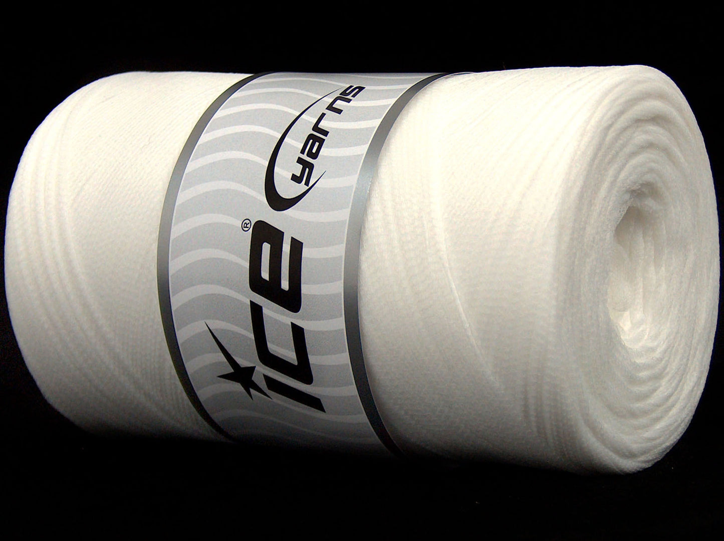 Lot of 2 x 200gr Skeins Ice Yarns SALE RIBBON Hand Knitting Yarn White