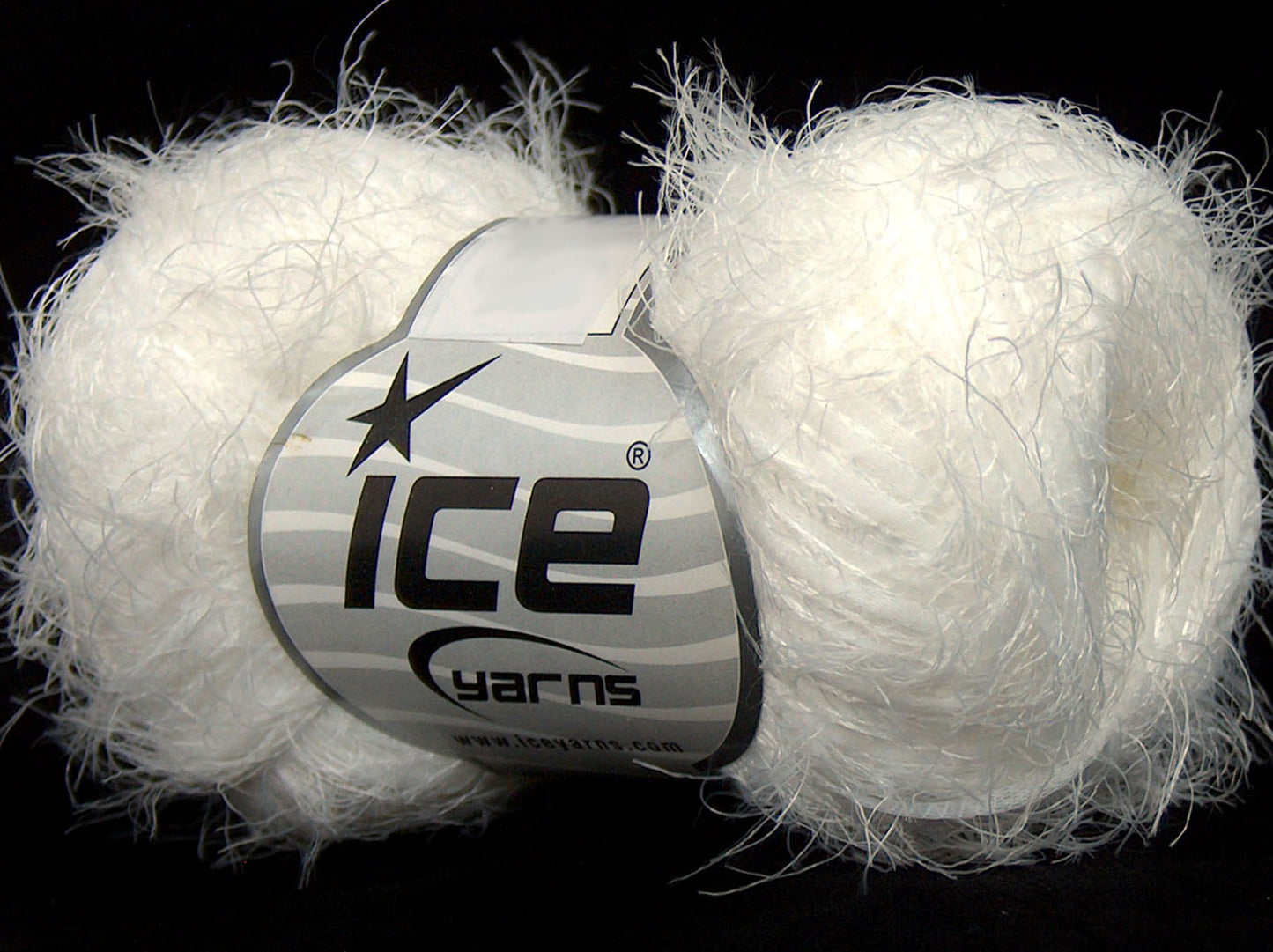 Lot of 8 Skeins Ice Yarns SALE EYELASH BLEND Hand Knitting Yarn White