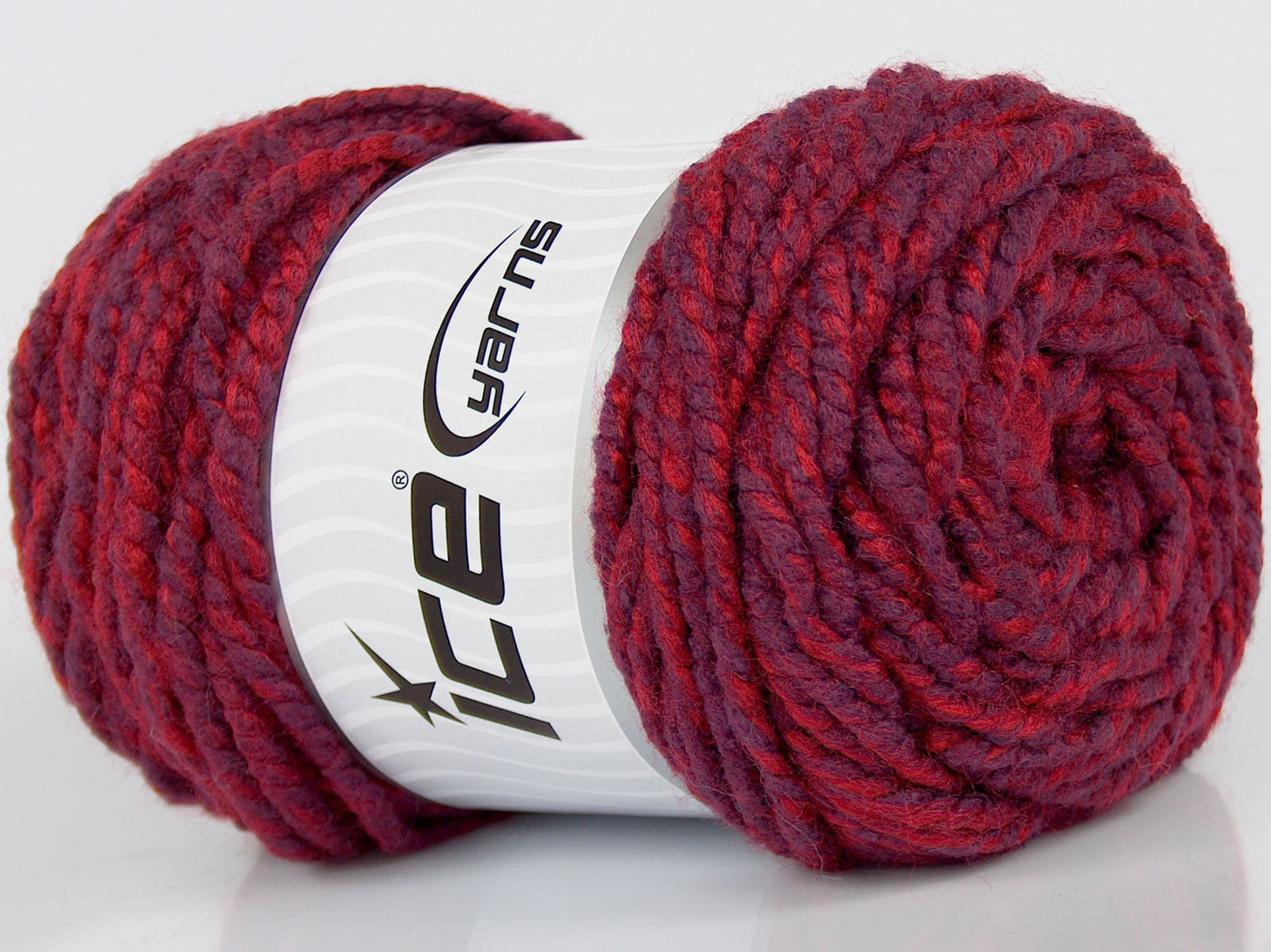 Lot of 3 x 105gr Skeins Ice Yarns SALE ACRYLIC Hand Knitting Yarn Maroon Red
