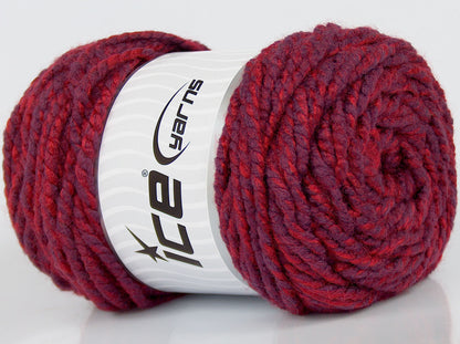 Lot of 3 x 105gr Skeins Ice Yarns SALE ACRYLIC Hand Knitting Yarn Maroon Red