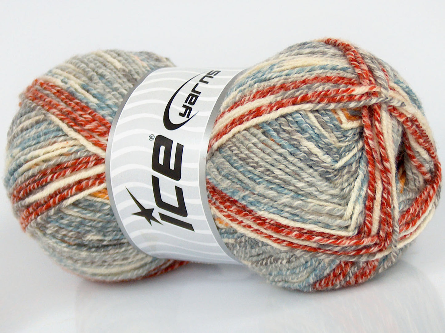 Lot of 6 x 70gr Skeins Ice Yarns SALE SUMMER (38% Cotton 12% Viscose) Yarn Blue Grey Gold Orange Cream