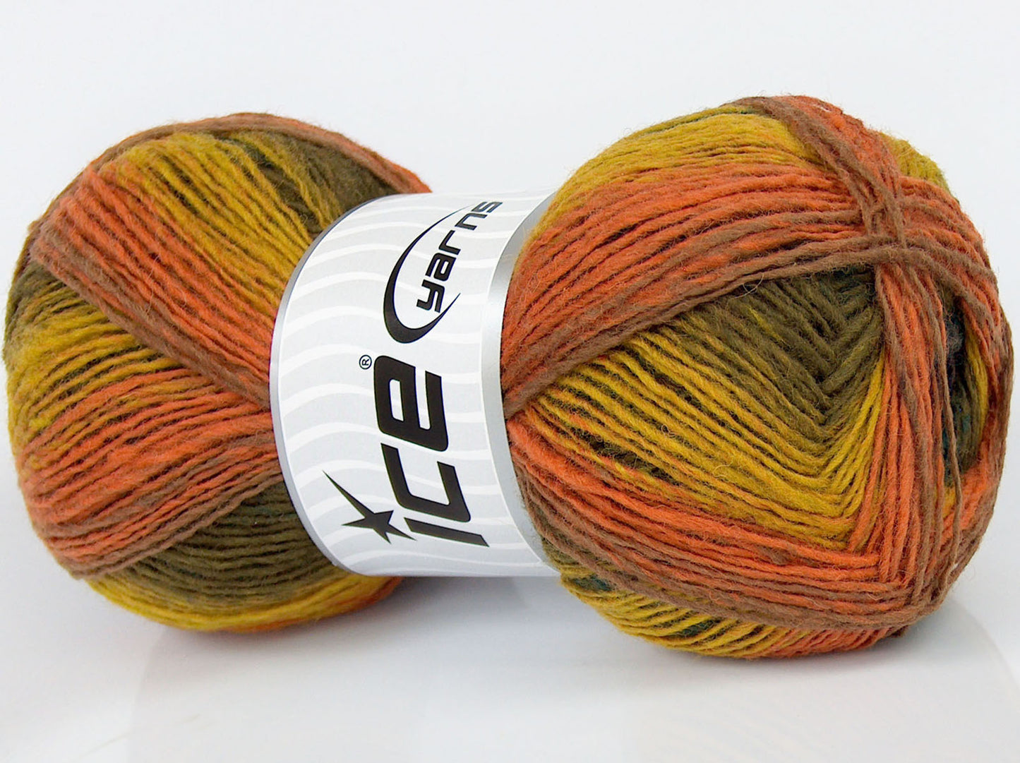 Lot of 3 x 110gr Skeins Ice Yarns SALE LUXURY-PREMIUM (100% Wool) Yarn Green Shades Gold