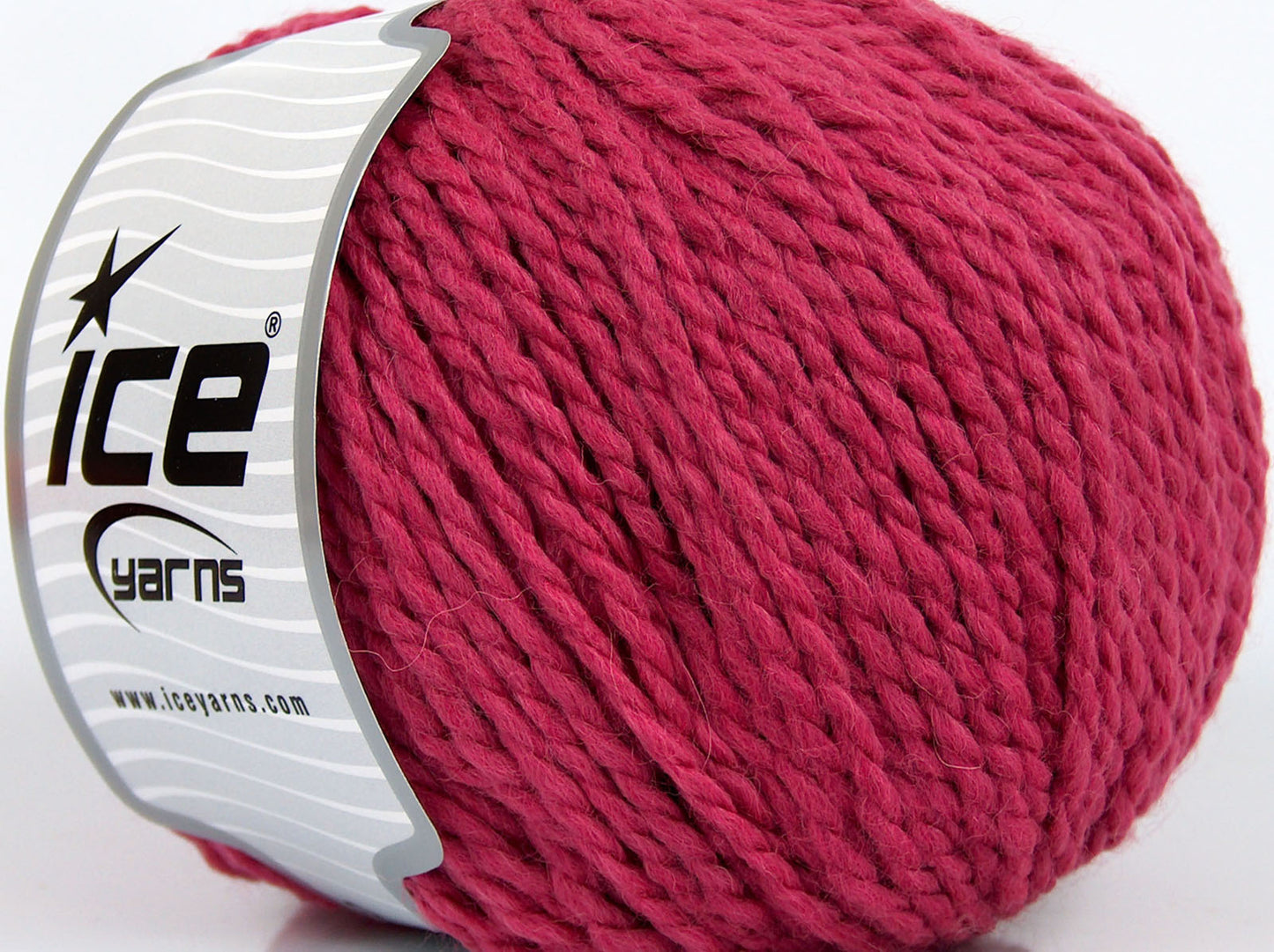 Lot of 3 x 100gr Skeins Ice Yarns AYACUCHO (50% Wool) Yarn Fuchsia