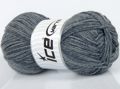 Lot of 3 x 125gr Skeins Ice Yarns SALE WINTER (50% Wool) Yarn Grey Shades