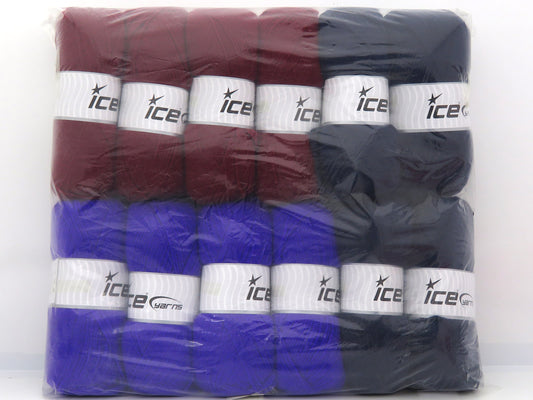 Mixed Lot Multicolor Acrylic Yarns