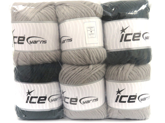 Mixed Lot Multicolor Pure Wool Yarns fnt2-83707