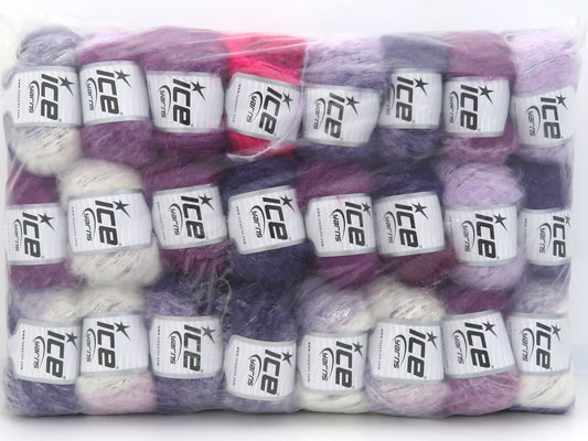 Mixed Lot Multicolor Mohair Yarns fnt2-83783