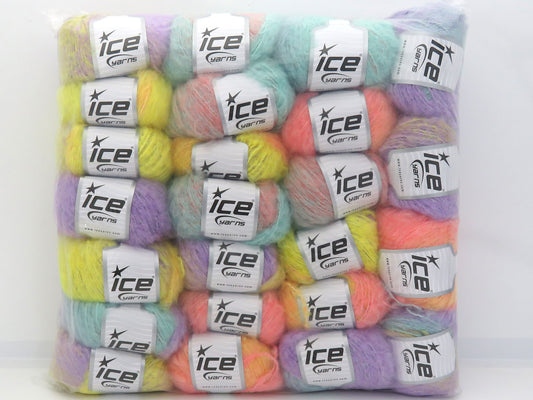 Mixed Lot Multicolor Mohair Yarns fnt2-83784