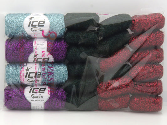 Mixed Lot Multicolor Gleamy Yarns fnt2-84298