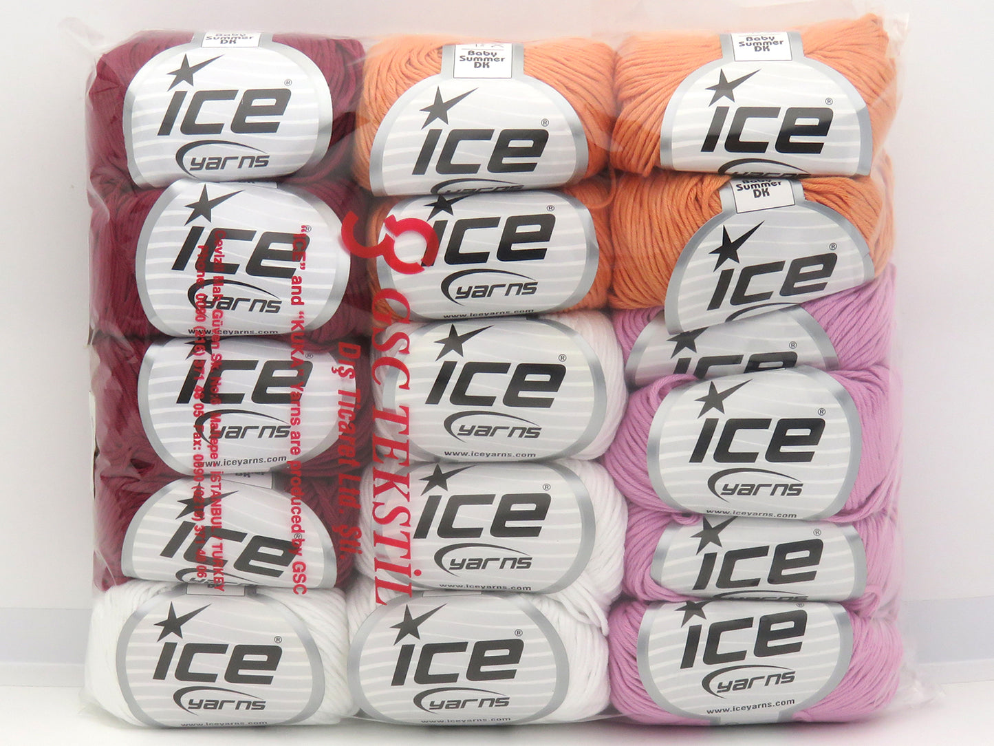 Mixed Lot Multicolor Baby Summer DK Yarns fnt2-84303