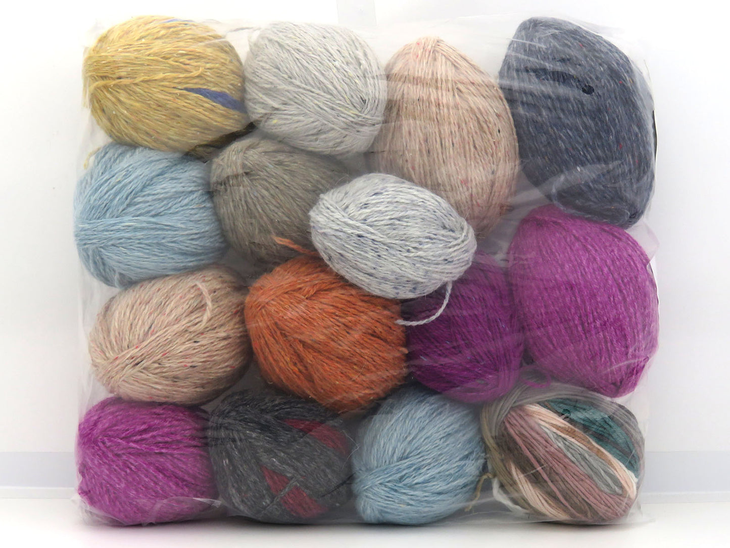 Mixed Lot Multicolor Leftover Winter Yarns fnt2-84358