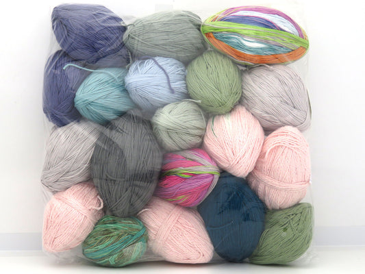 Mixed Lot Multicolor Leftover Summer Yarns fnt2-84363