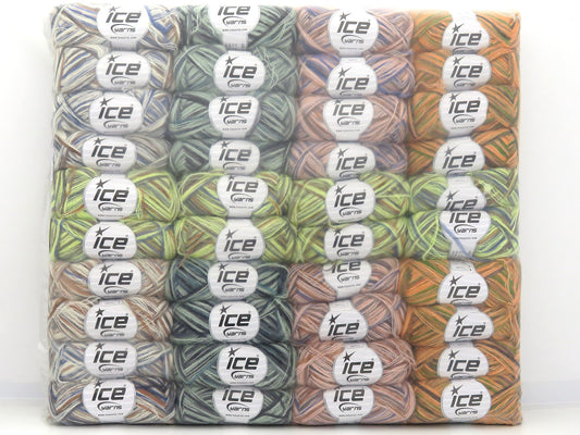 Mixed Lot Multicolor Winter Yarns fnt2-84468