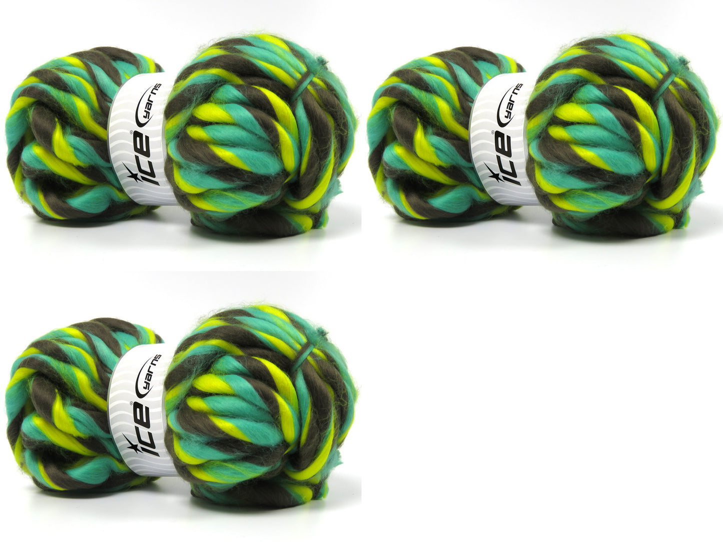 Mixed Lot Multicolor Superbulky Yarns fnt2-84490